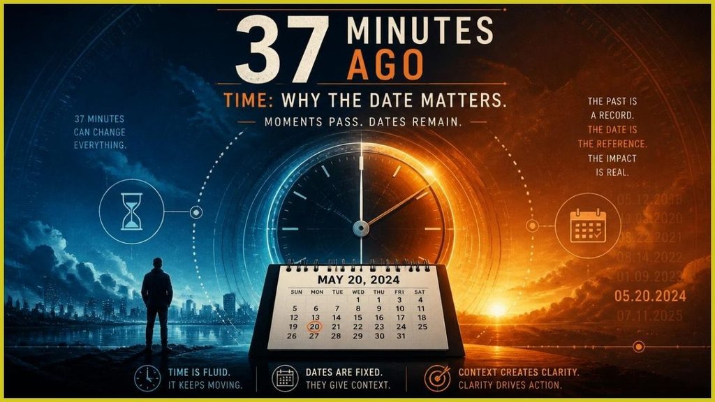 37 Minutes Ago Time: Why the Date Matters