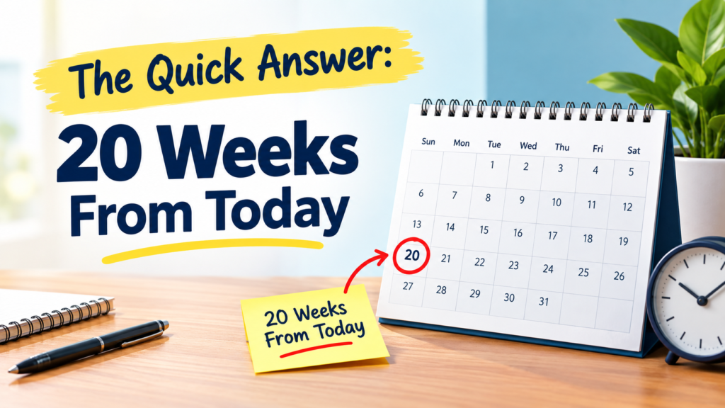 20 Weeks From Today: Quick Answer