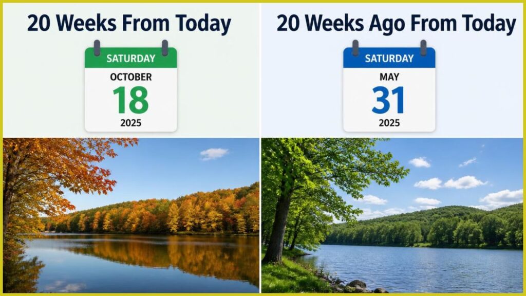 20 Weeks From Today vs. 20 Weeks Ago From Today