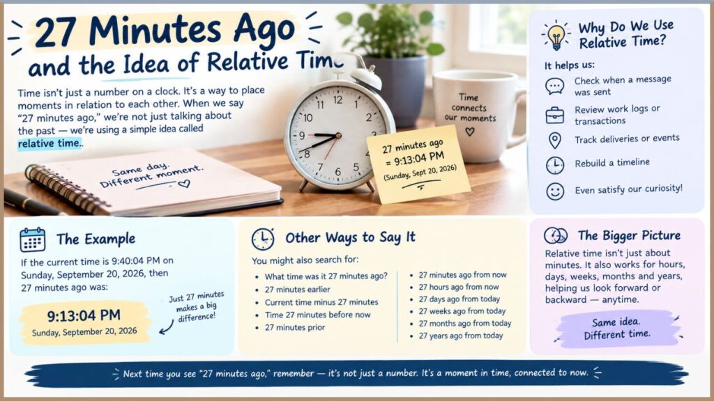27 Minutes Ago and the Idea of Relative Time