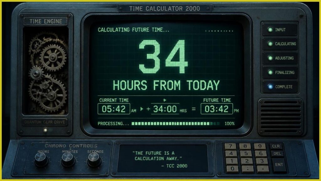34 Hours From Today: The Date Calculation