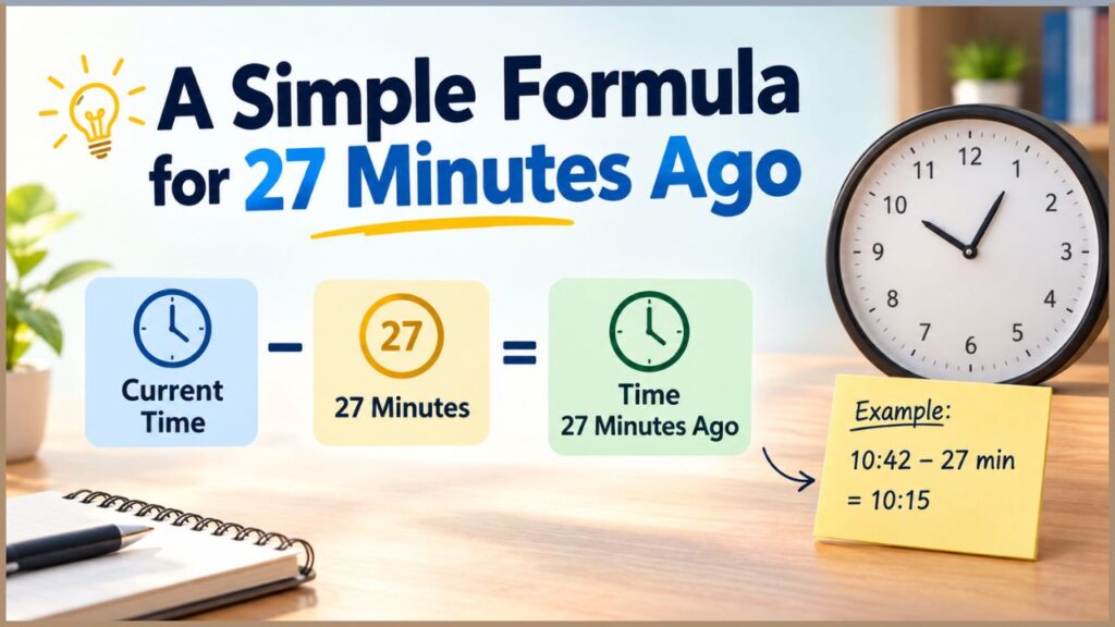 A Simple Formula for 27 Minutes Ago