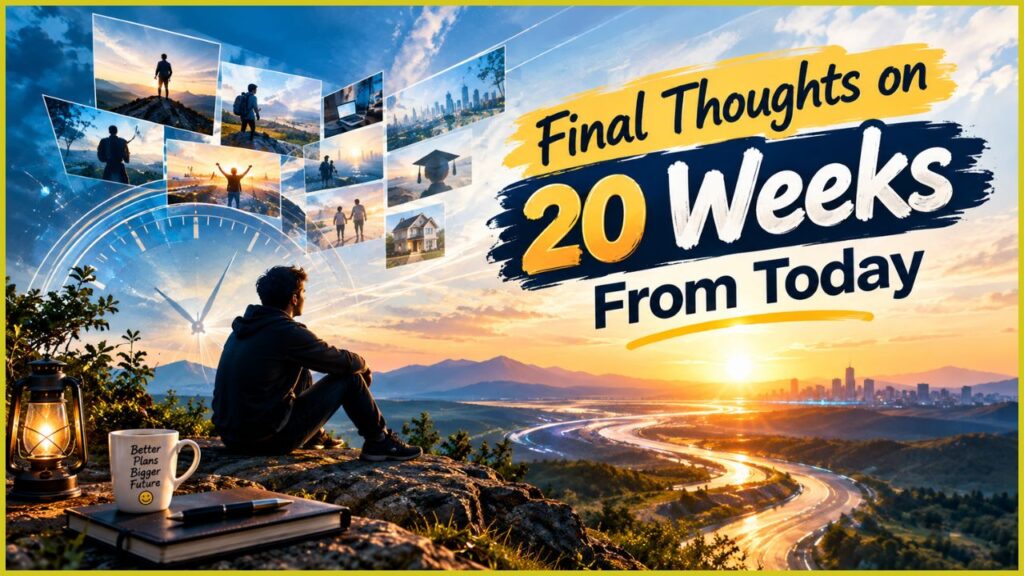 Final Thoughts on 20 Weeks From Today