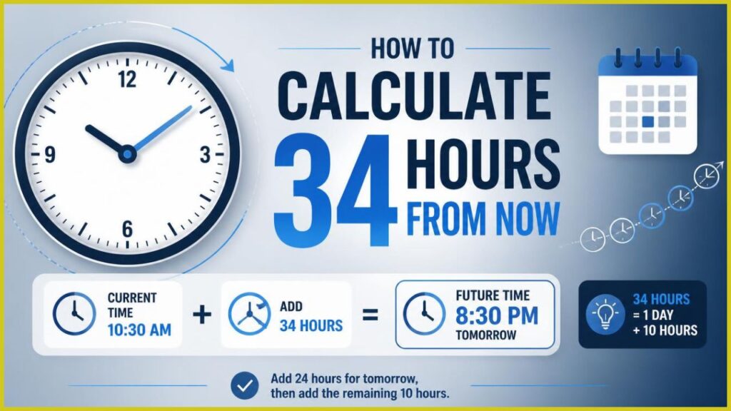 How to Calculate 34 Hours From Now