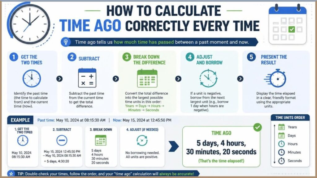 How to Calculate Time Ago Correctly Every Time