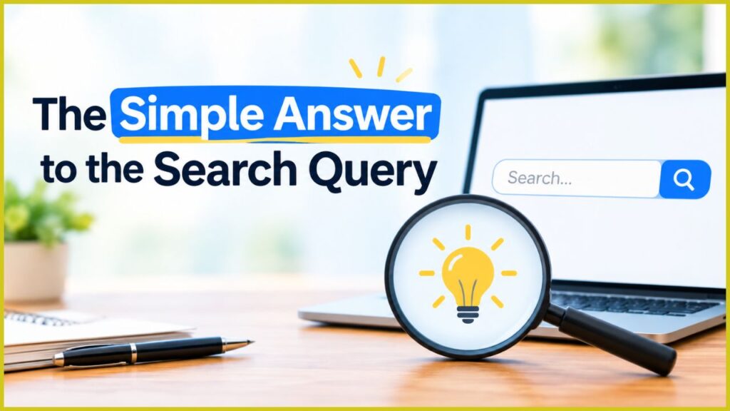 The Simple Answer to the Search Query