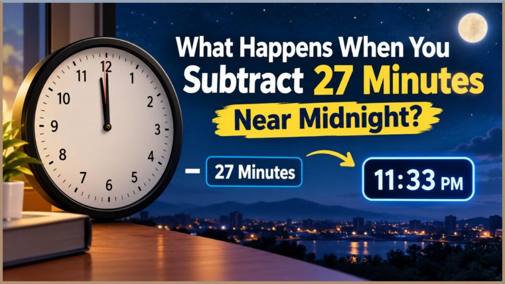 What Happens When You Subtract 27 Minutes Near Midnight?
