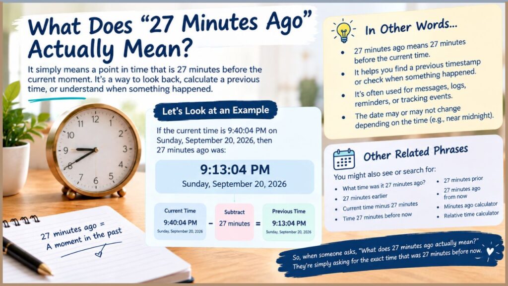 What Time Was It 27 Minutes Ago