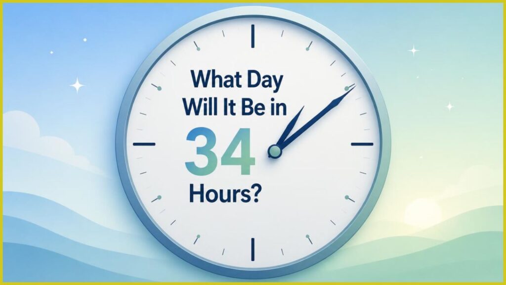 What Day Will It Be in 34 Hours?