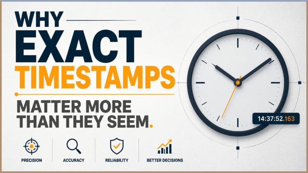 Why Exact Timestamps Matter More Than They Seem