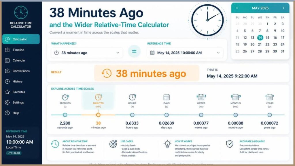 38 Minutes Ago and the Wider Relative-Time Calculator
