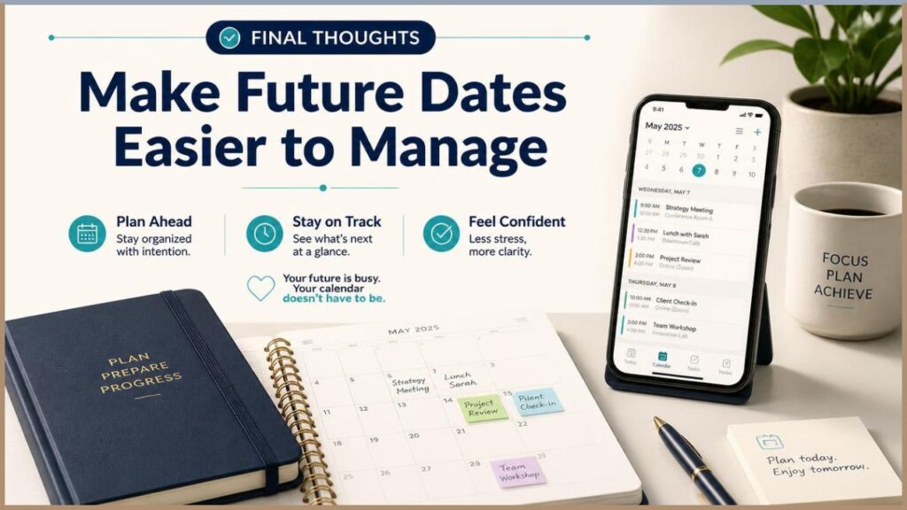Final Thoughts: Make Future Dates Easier to Manage