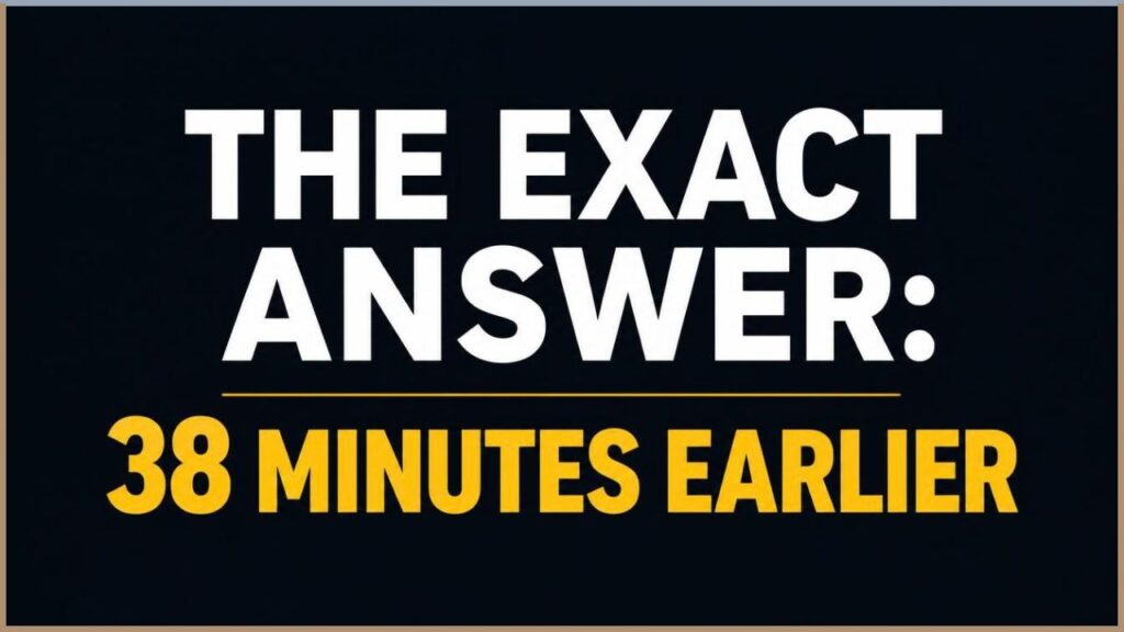 The Exact Answer 38 Minutes Earlier