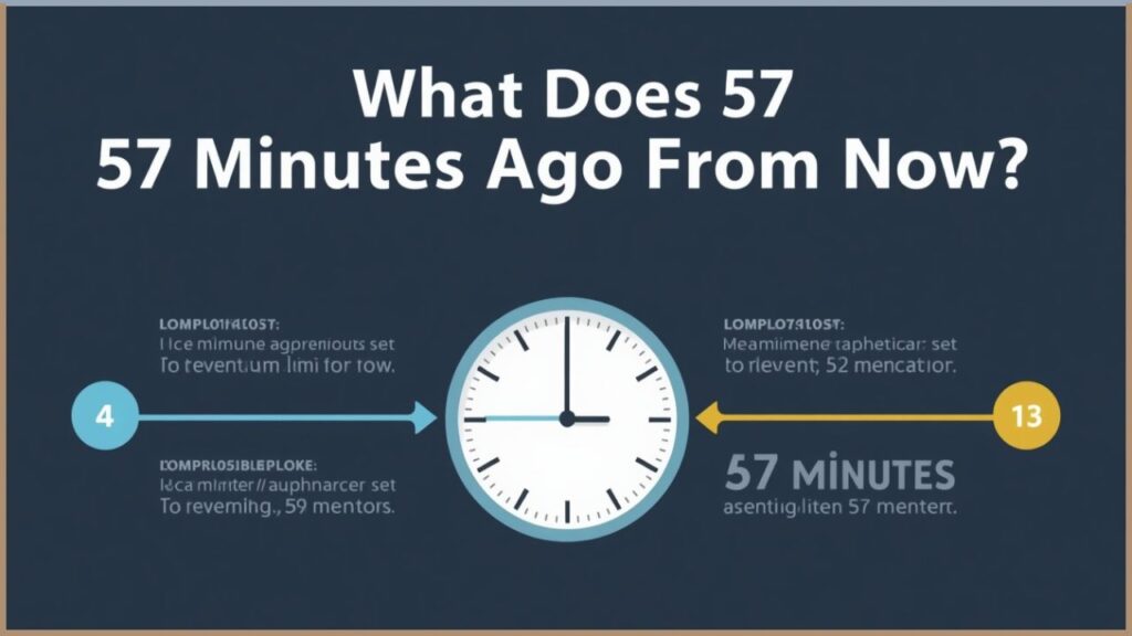 What Does 57 Minutes Ago From Now Mean