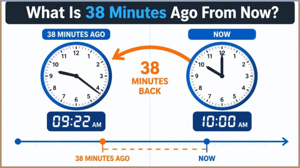 What Is 38 Minutes Ago From Now?