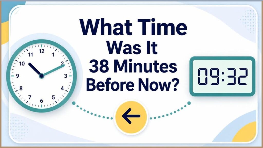 What Time Was It 38 Minutes Before Now?