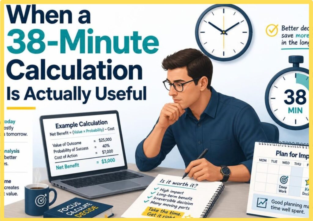 When a 38-Minute Calculation Is Actually Useful