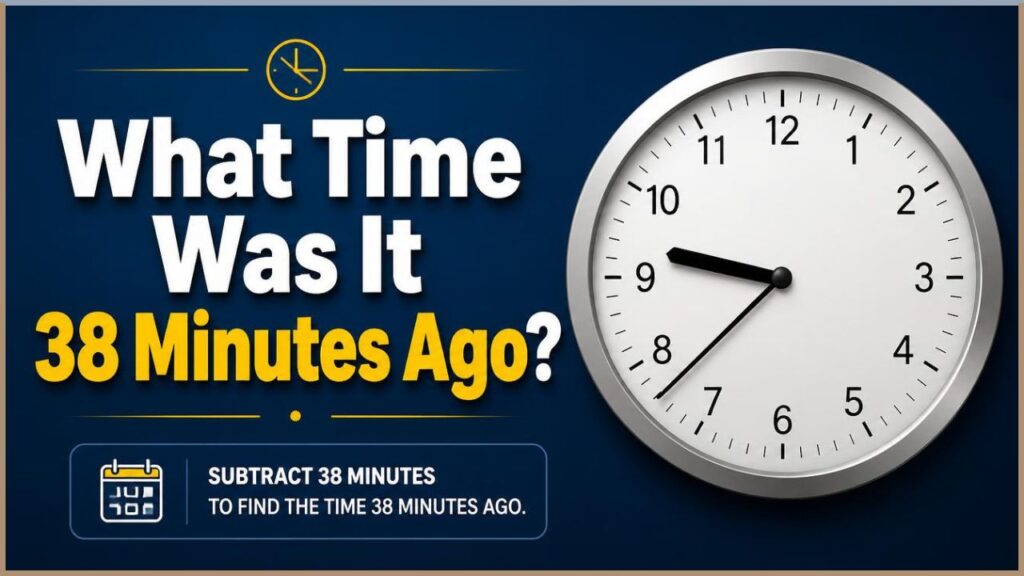 Final Answer: What Time Was It 38 Minutes Ago?